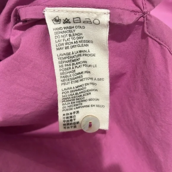 Cleobella Jess puff sleeves blouse women’s size small In Azalea color